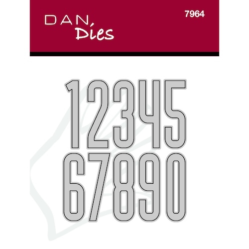 Dan Dies Tal Tallene måler ca. 1,2cm i bredden og 4 cm i højden.